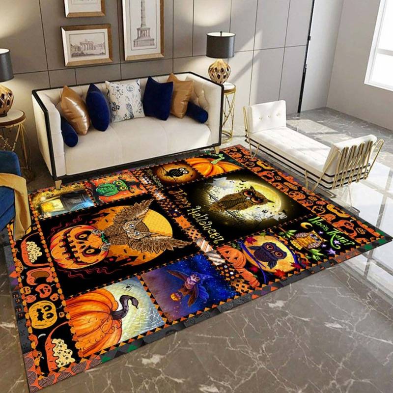 Owl Halloween Party D3108 Rectangle Rug