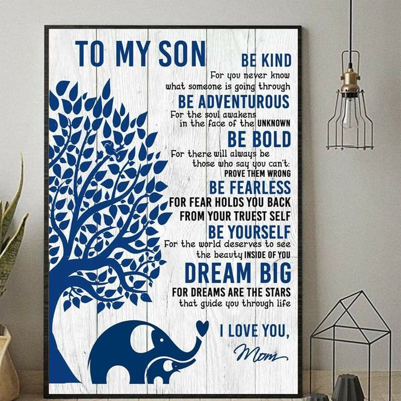 Elephants To My Son I Love You Paper Unframed Us Supplier Poster Canvas