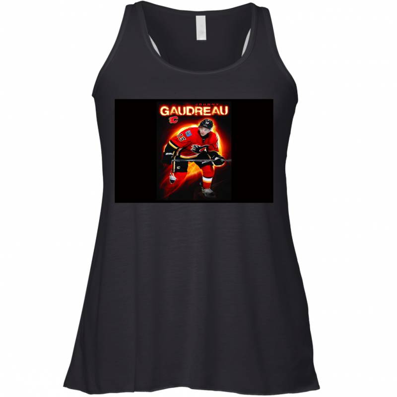 International Calgary Flames Johnny Gaudreau Premium Wall Racerback Tank