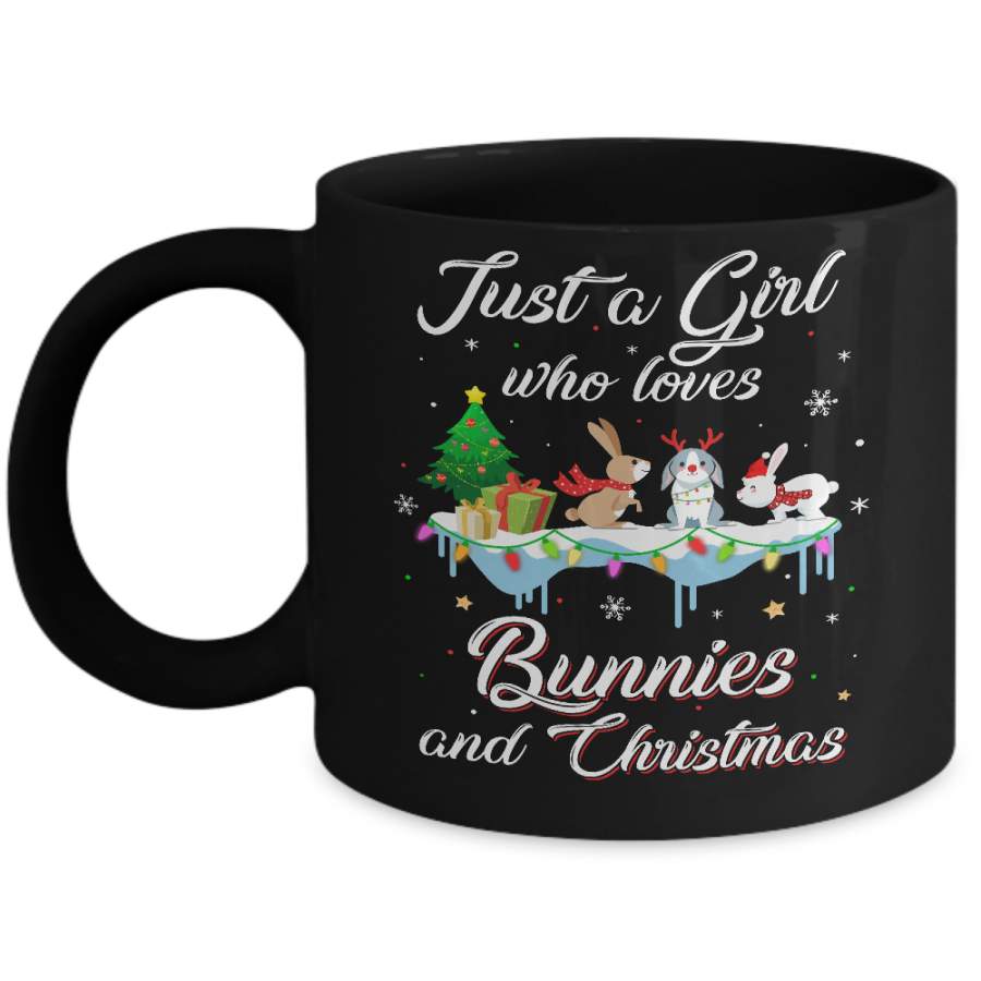 Just A Girl Who Loves Bunnies And Christmas Bunny Lover Mug