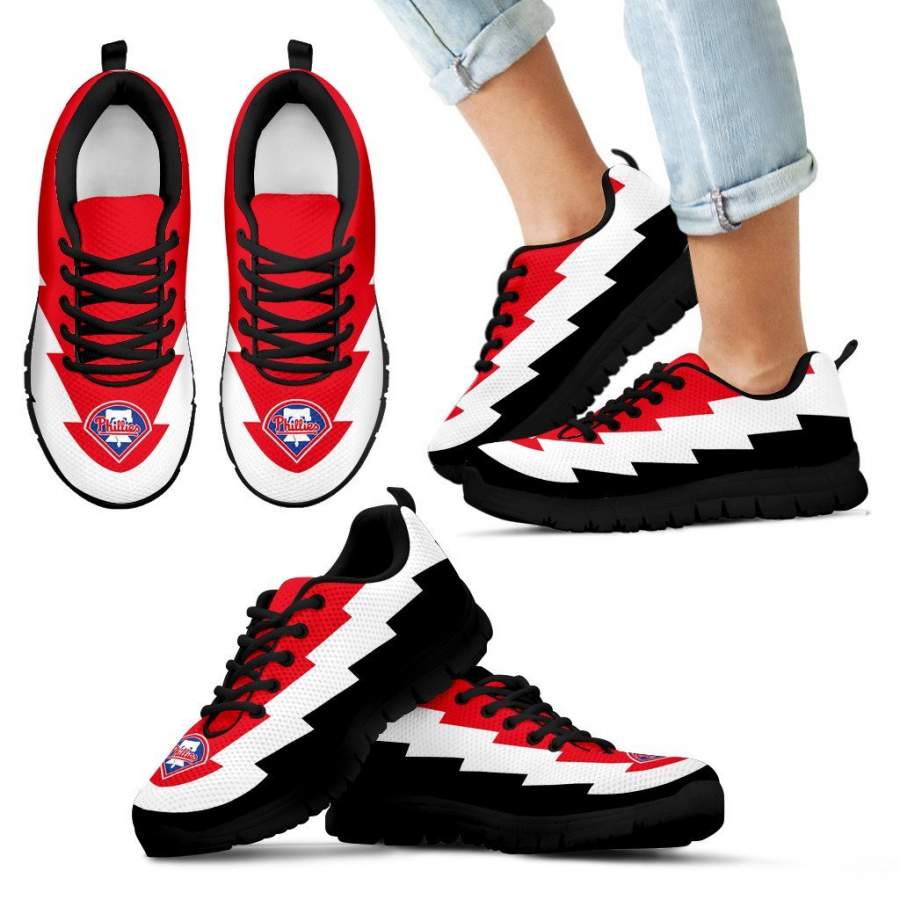 Beautiful Philadelphia Phillies Sneakers Jagged Saws Creative Draw