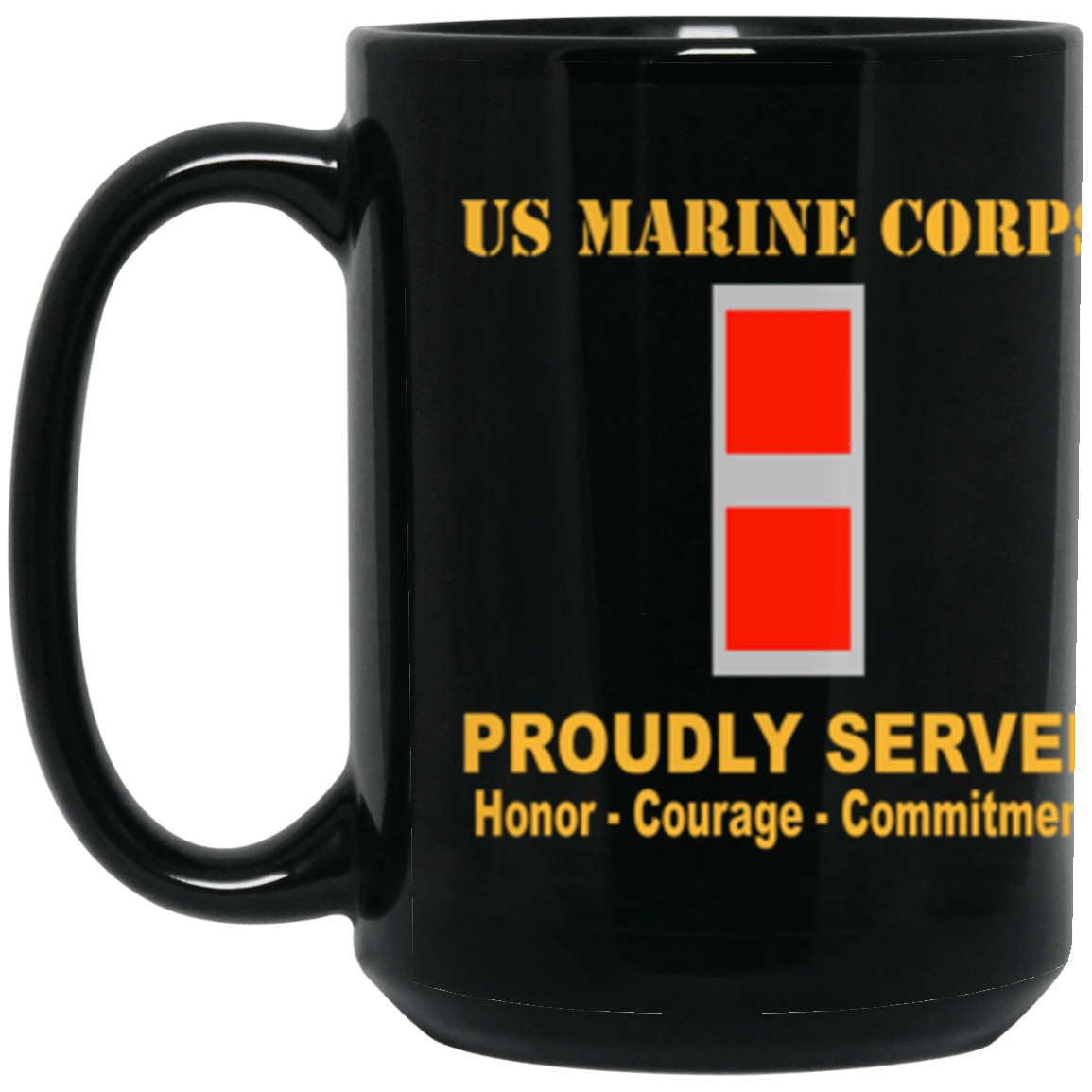 USMC W-3 Chief Warrant Officer 3 CW3 CW3 Warrant Officer Ranks Proudly Served Core Values 15 oz. Black Mug