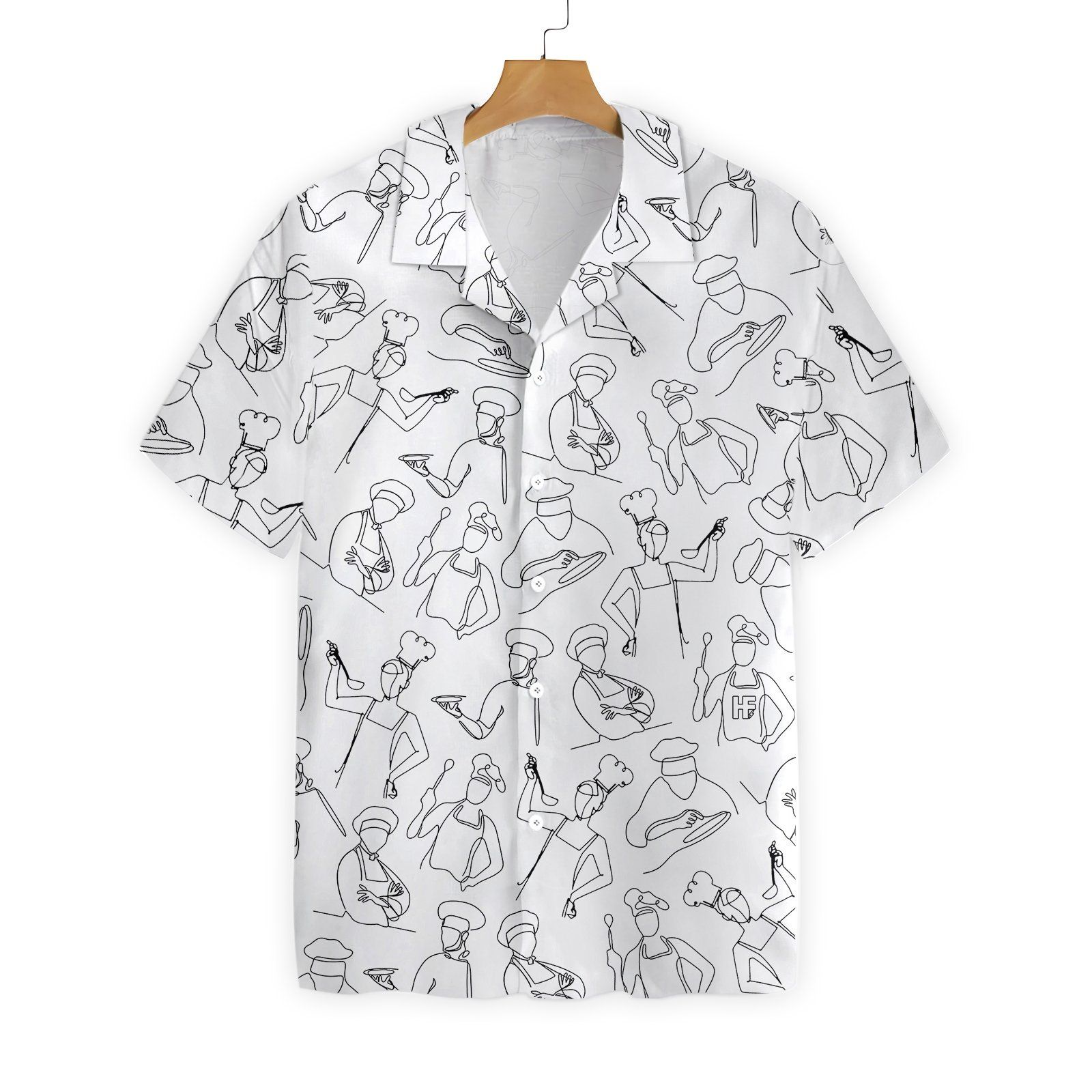 Abstract Chef Drawing Ez22 0601 Hawaiian Shirt