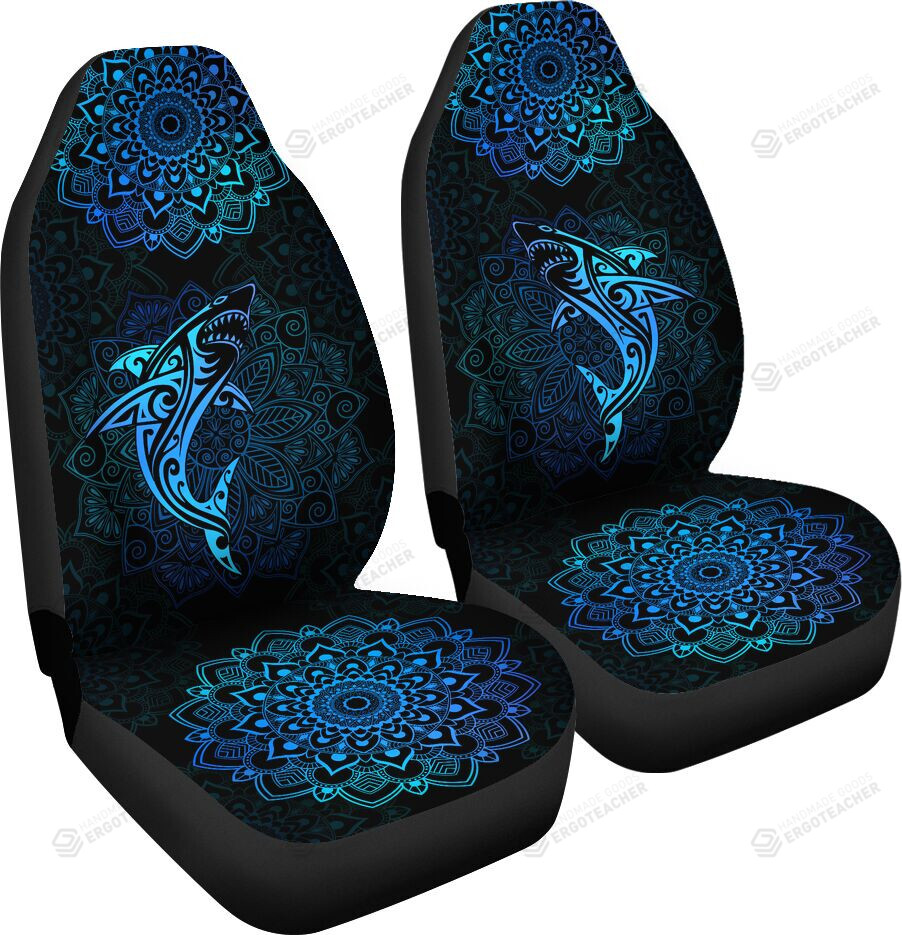 Shark Mandala Style Car Seat Covers