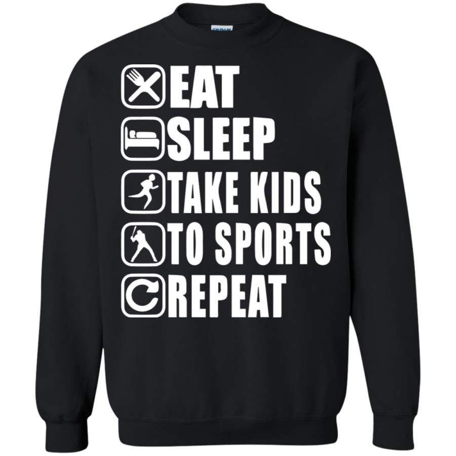 AGR Eat sleep take kids to sports repeat Sweatshirt