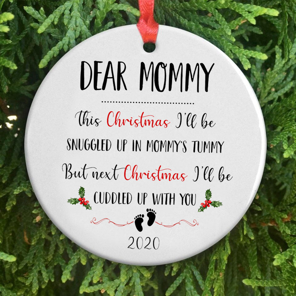 This Christmas Mommy Ornament Christmas Gift For Mommy To Be