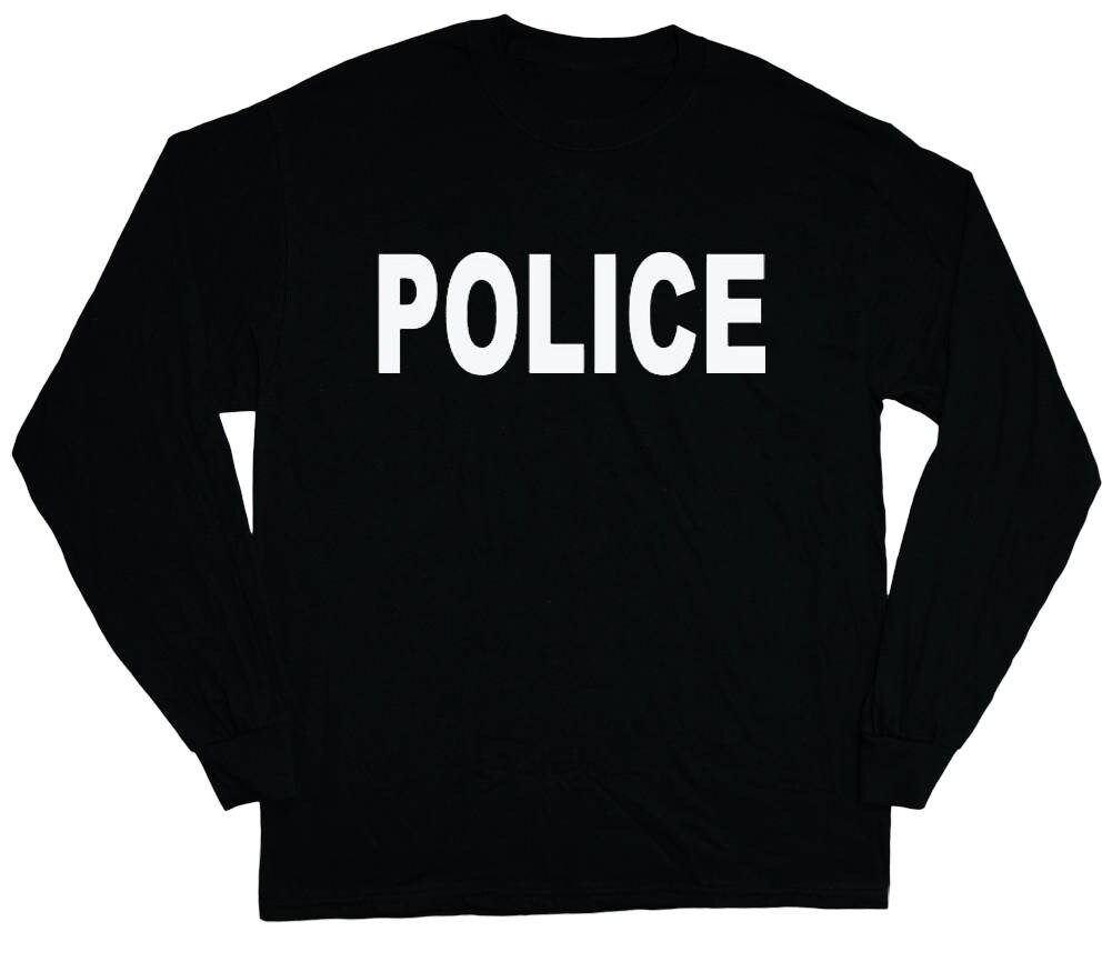 Police Decal Long Sleeve Tee Shirt Fashionspicex Shop 4563