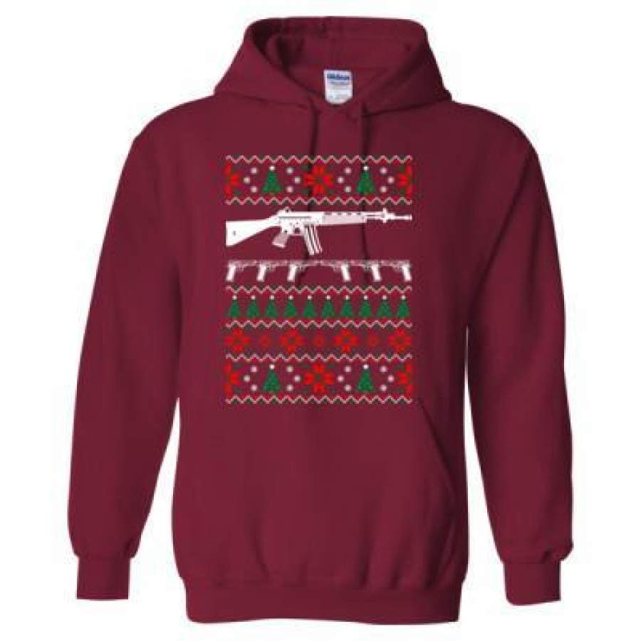 AGR AR15 Ugly Christmas Sweater – Heavy Blend™ Hooded Sweatshirt