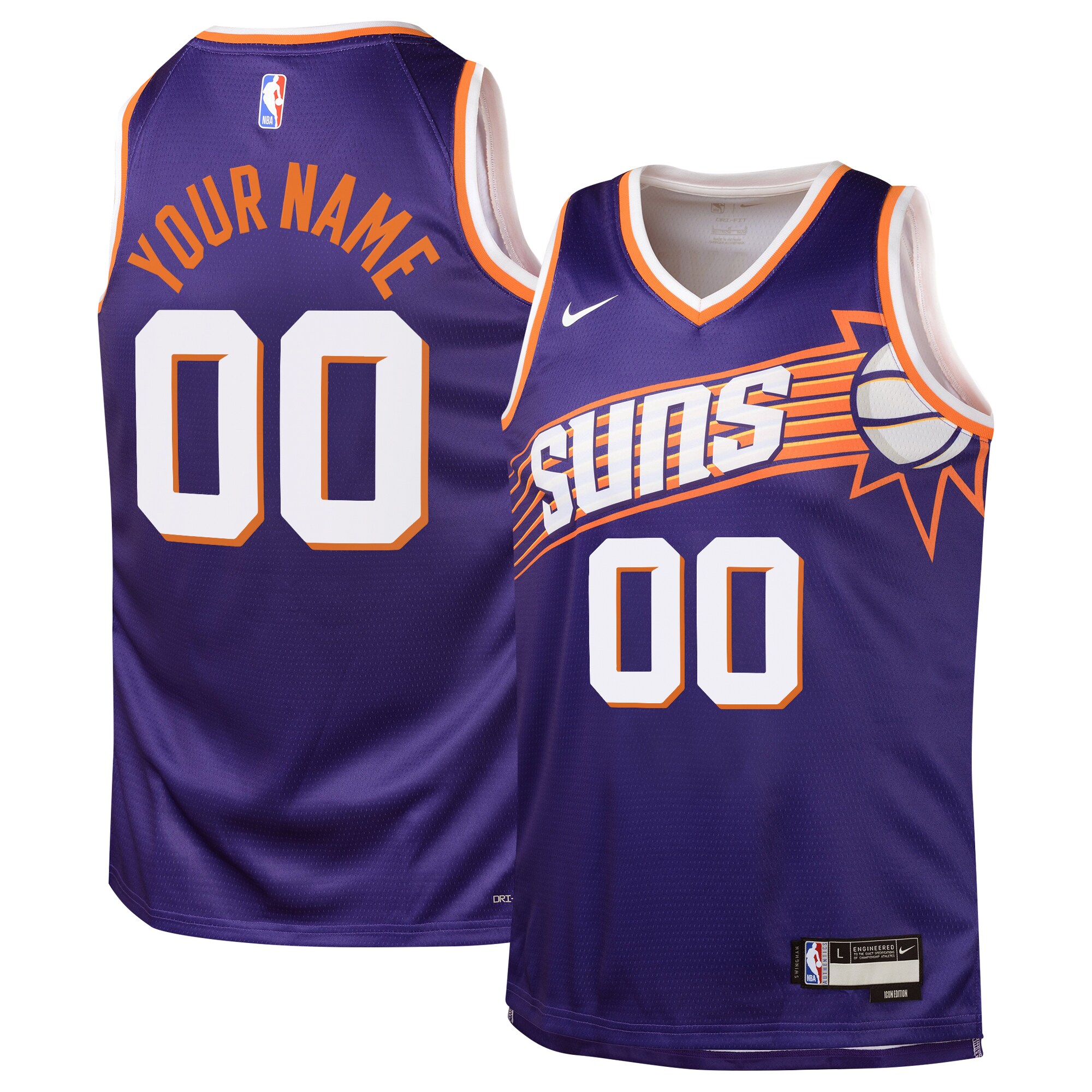 Phoenix Suns Icon Swingman Jersey – Custom – Youth