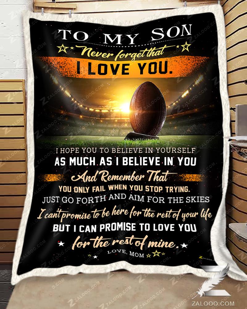 Football To My Son – I Believe In You Quilt Blanket Ep1172