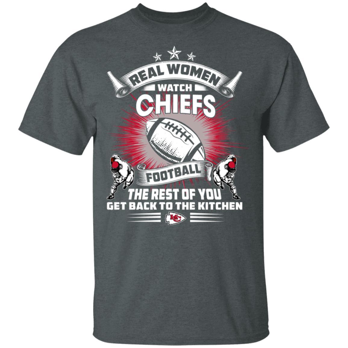 Real Women Watch Kansas City Chiefs Gift T Shirt