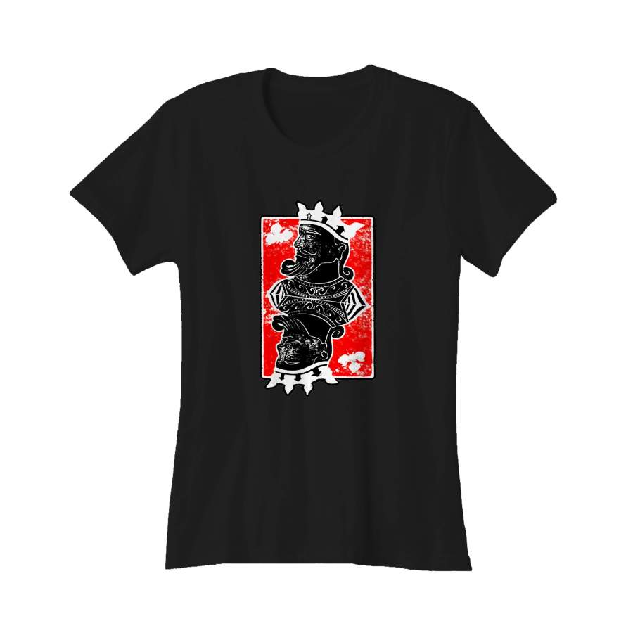 Card Poker King Men Distressed Vintage Graphic Trending Popular Women’s T-Shirt