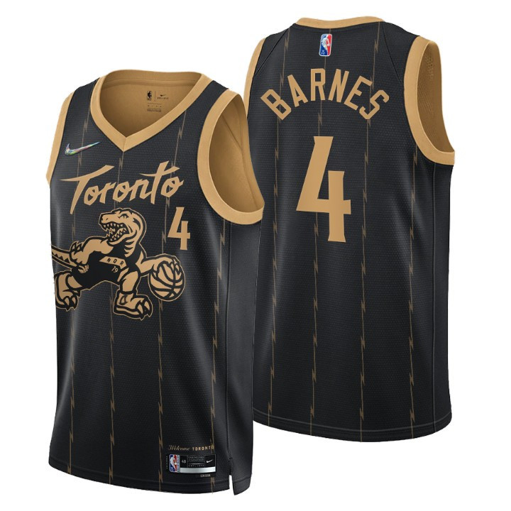 Toronto Raptors Scottie Barnes 4 NBA Basketball Team City Brandedition Black Jersey Gift For Raptors Fans