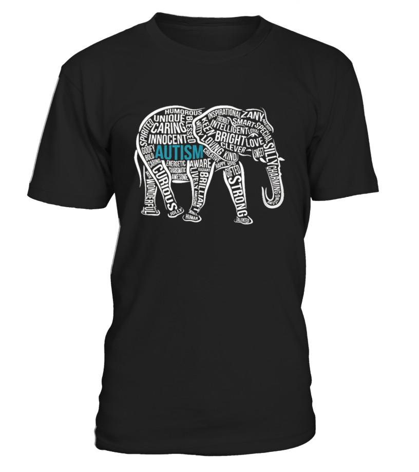 Autism Awareness Elephant T Shirt T Shirts C-Kiolk