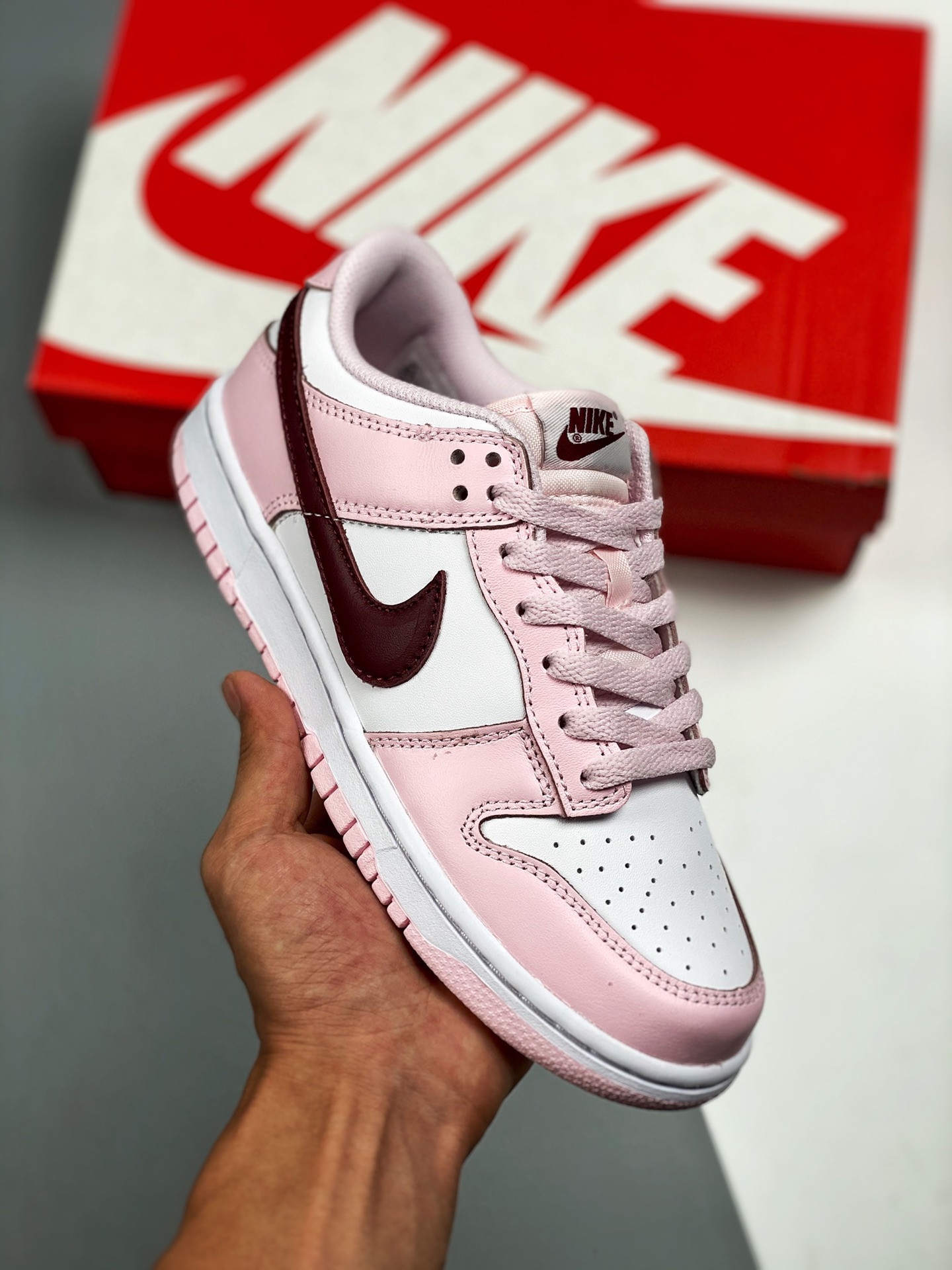 Nike Dunk Low GS ‘Valentine s Day’ White Pink CW1590-601 5339322