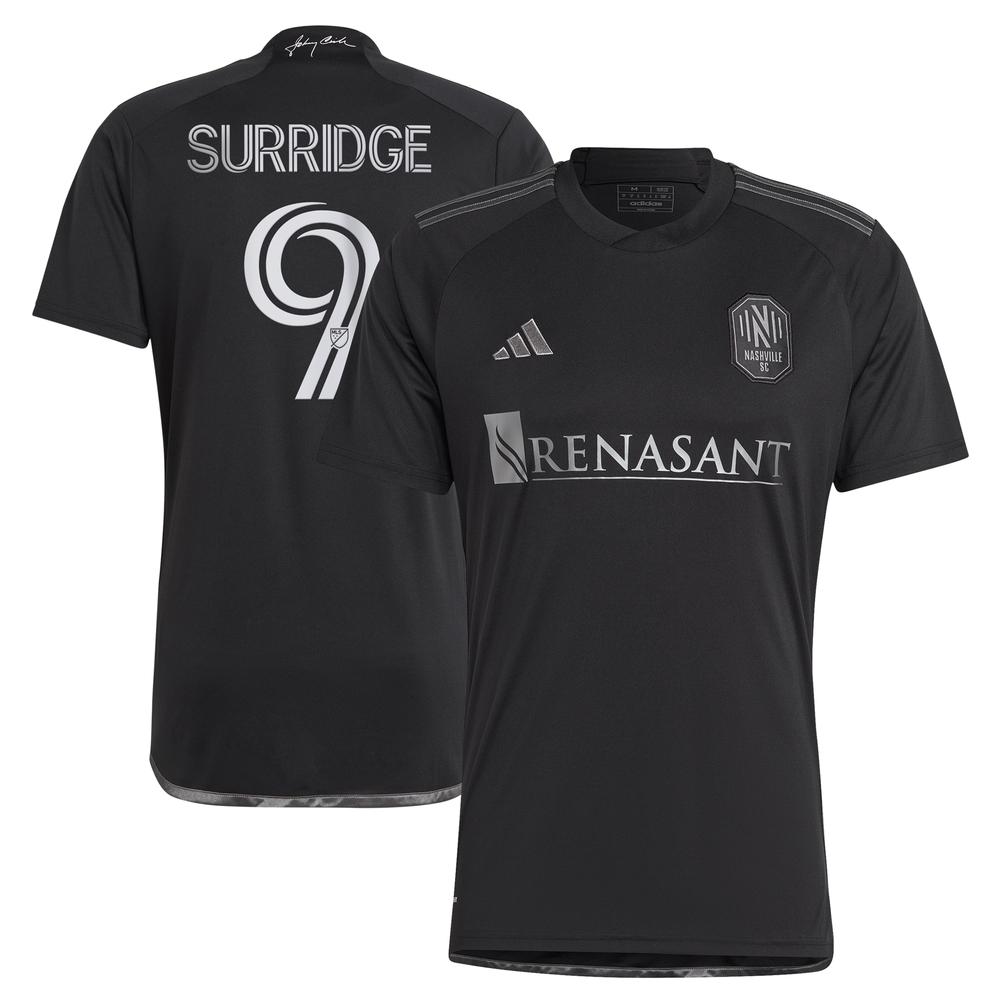 Sam Surridge Nashville SC 2023 Man In Black Kit Replica Player Jersey  Black