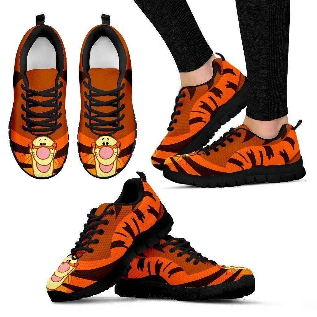 Cute Tigger Sneakers For Winnie The Pooh Fan Gift