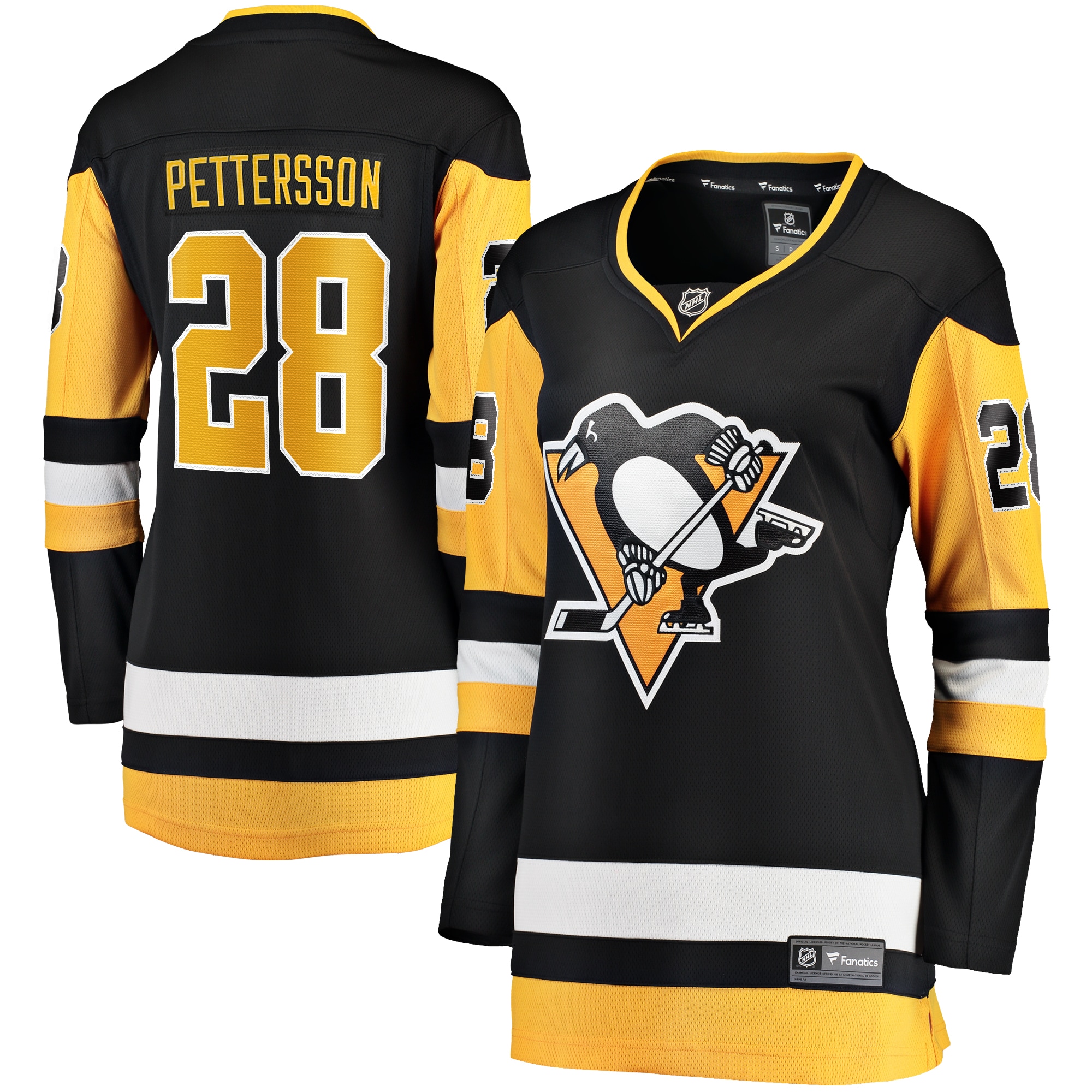 Women's Pittsburgh Penguins Marcus Pettersson Black Home Breakaway Player Jersey