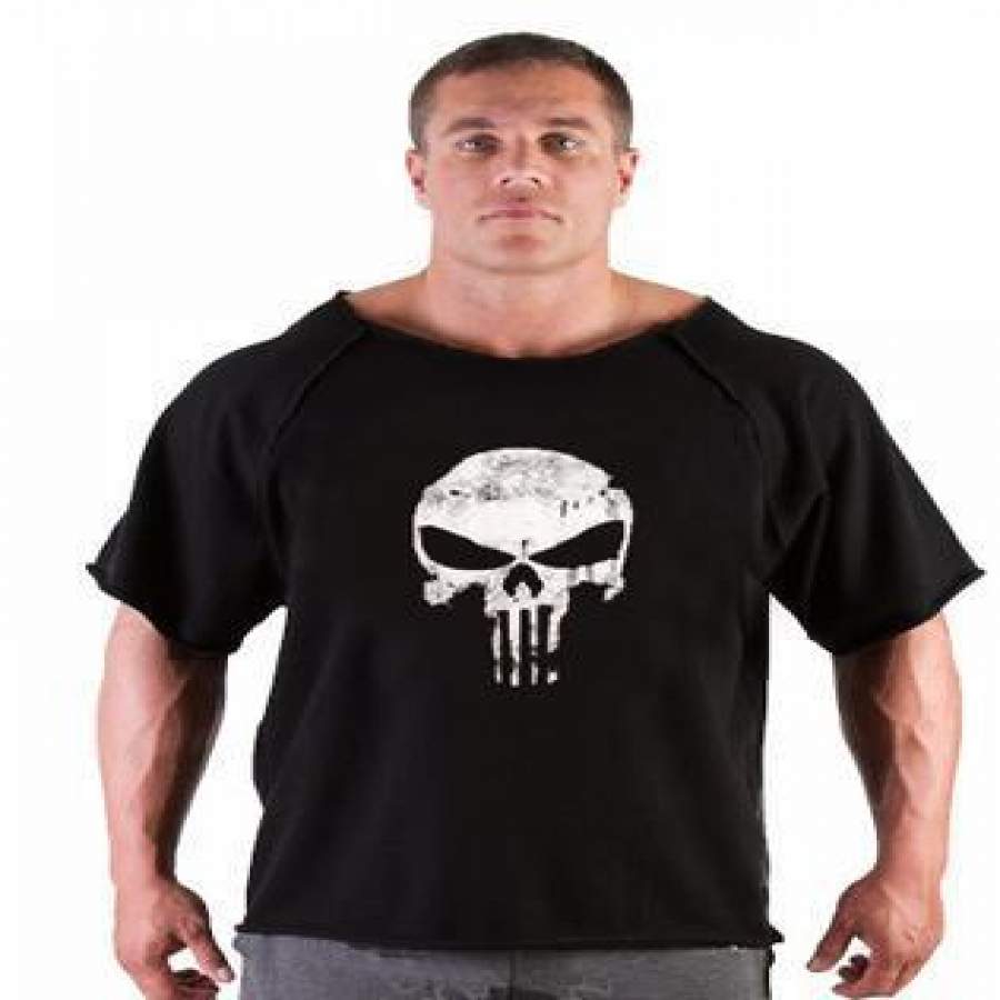 Cotton O-Neck Solid T-Shirt For Men Summer Powerhouse Fitness Workout Men’s Jersey High Elastic T Shirt