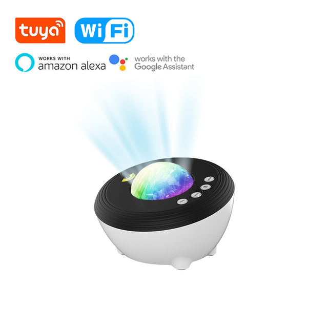 Tuya Galaxy Projector Wifi Aurora Star Projector Night Light Christmas Gifts Sky Projection Lamp Compatible With Alexa Google alx