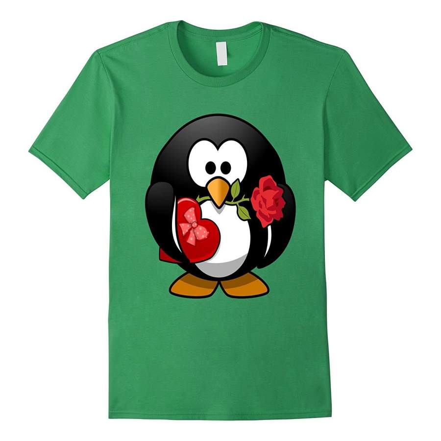 Valentine’s Day Penguin T Shirt  Love Relationships Couples