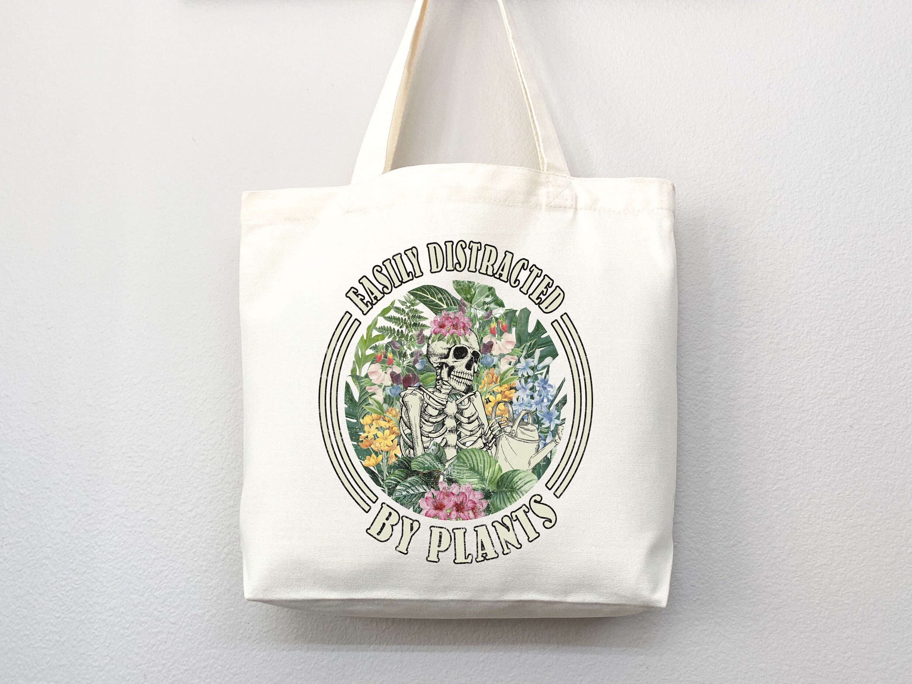 Funny Canvas Tote Gift for Gardener Flower Tote Bag Everyday Tote Eco Friendly Bag Aesthetic Bag Shopper Bag Reusable Grocery Bag Cute Tote