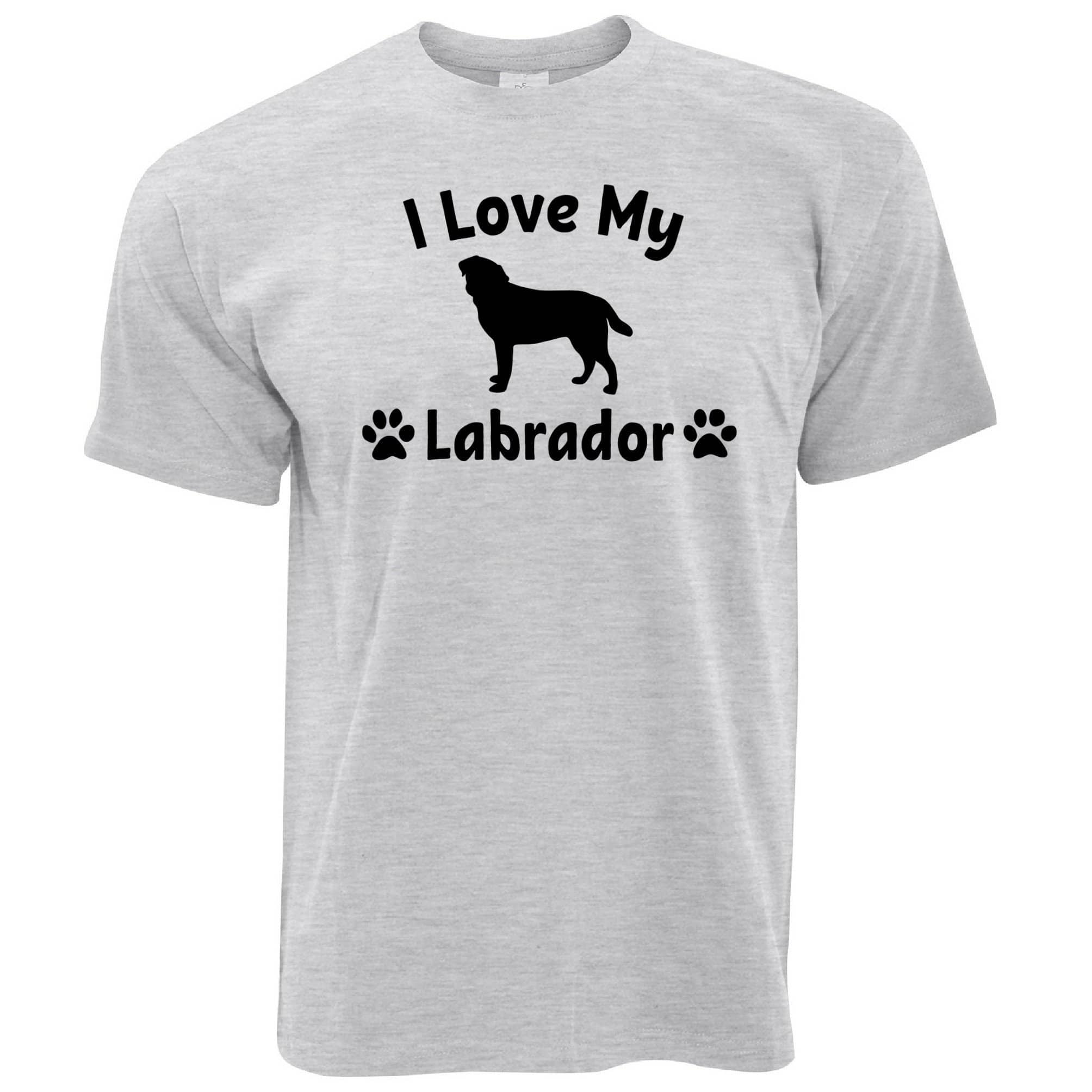 Dog Owner T Shirt I Love My Labrador Slogan