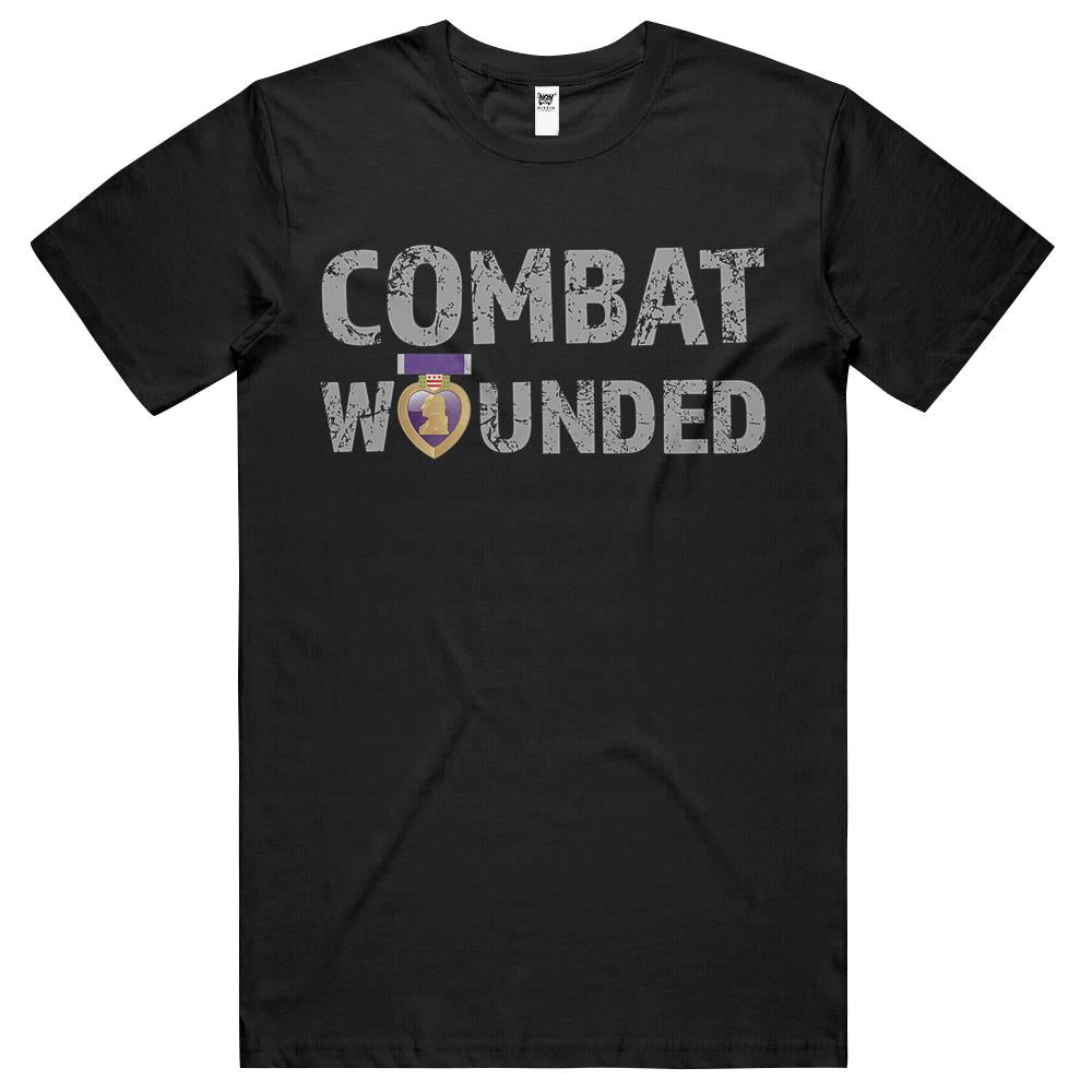 Purple Heart Award Shirt Combat Wounded Veteran T Shirts