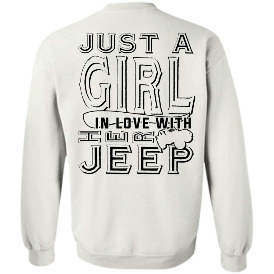 Sport T Shirt, Just A Girl In Love With Her Jeep Sweatshirt Lt11