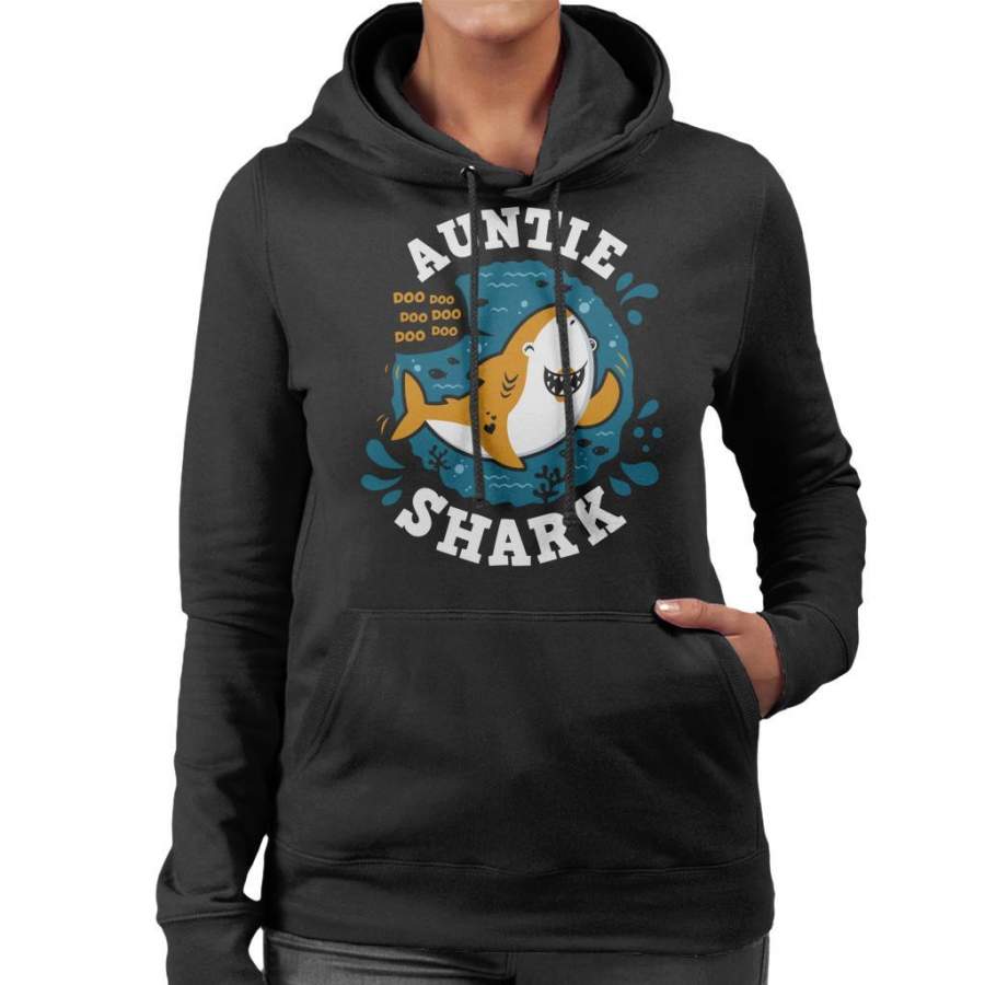 Baby Shark Family Auntie Women’s Hooded Sweatshirt