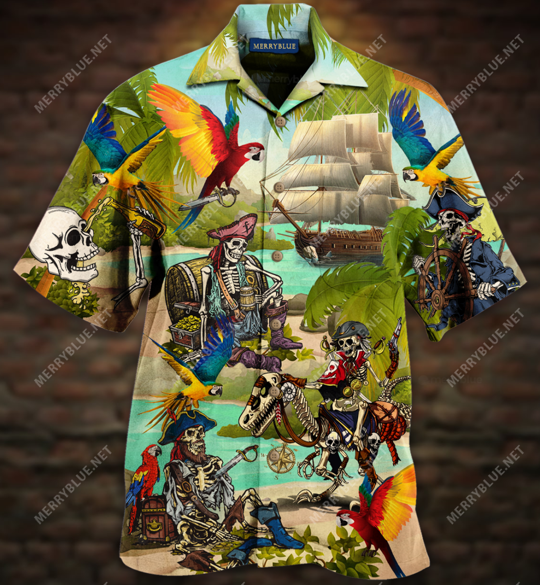 Work As A Captain – Play Like A Pirate Unisex Hawaiian Shirt