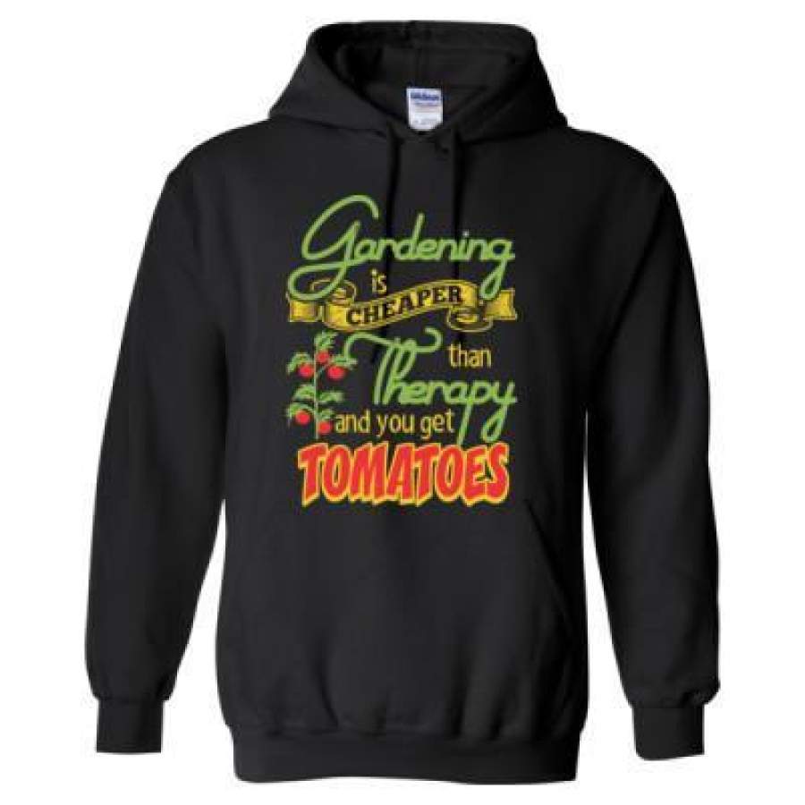 AGR Gardening Is Cheaper Than Therapy You Get Tomatoes – Heavy Blend™ Hooded Sweatshirt