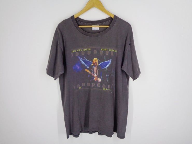 Nirvana Vtg Nirvana T Vtg 90 S Nirvana Kurt Cobain Angel Wing The End Of Music T-Shirt