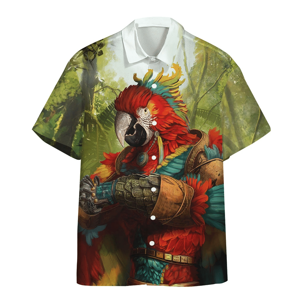 Majestic Parrot Warrior Hawaii Shirt For Men Women Ha96739