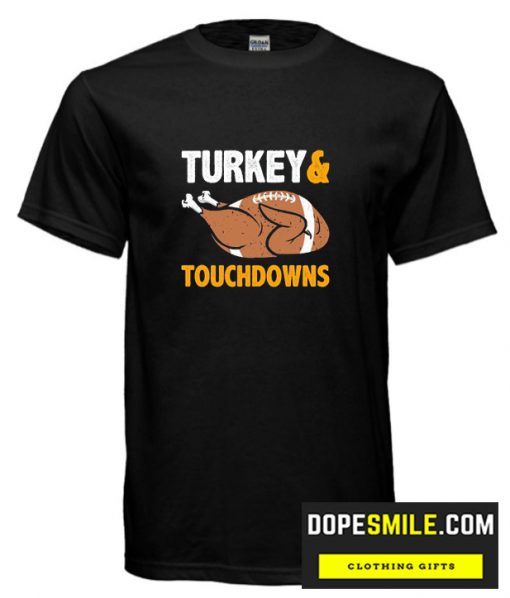 Turkey and Touchdowns Football cool T-Shirt