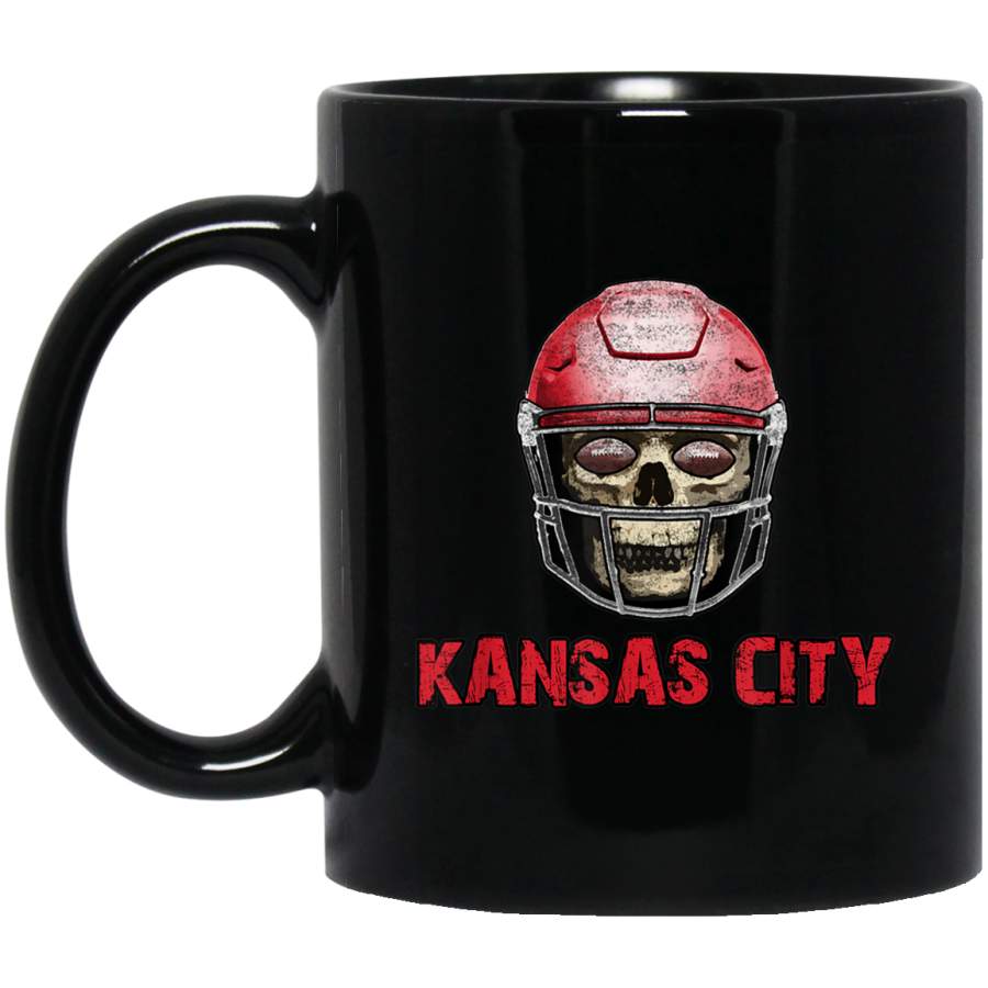 Kansas City Football Helmet with Skull Mug