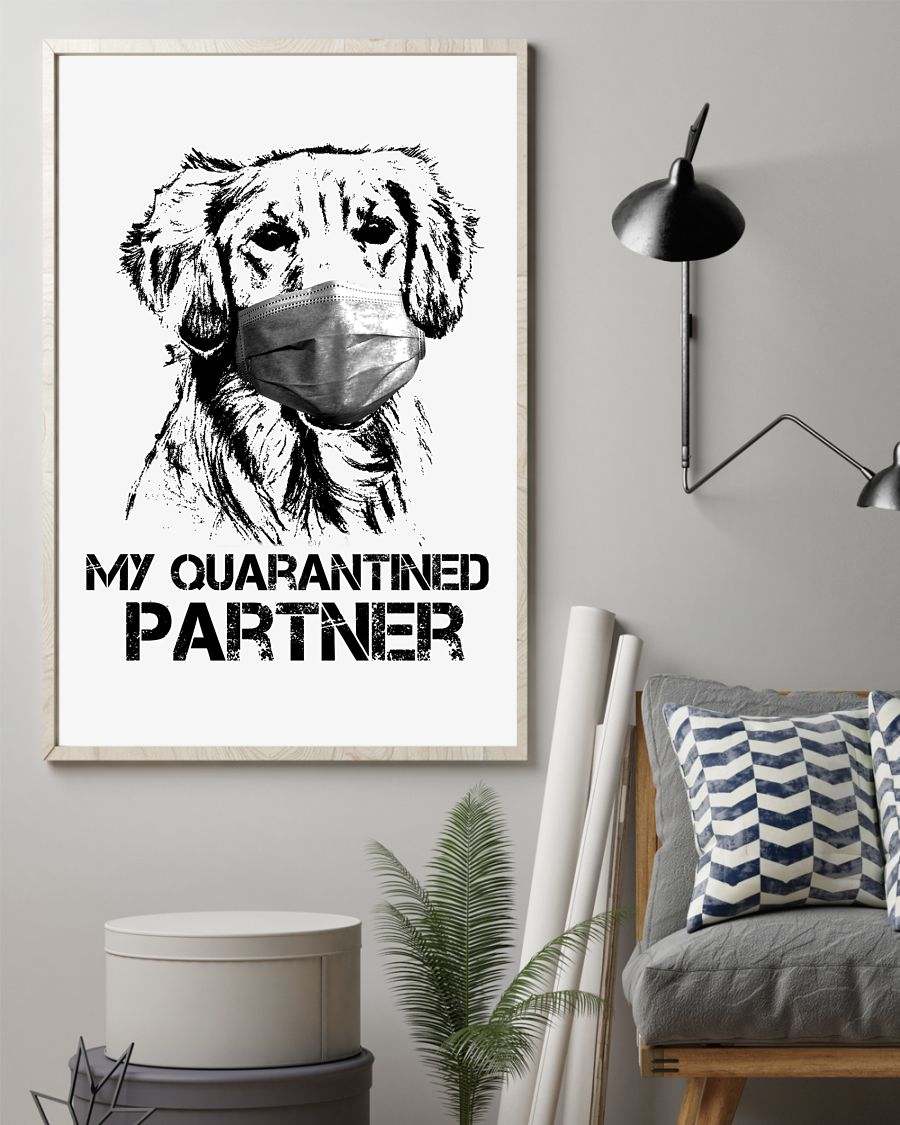 springer spaniel my quarantined partner poster