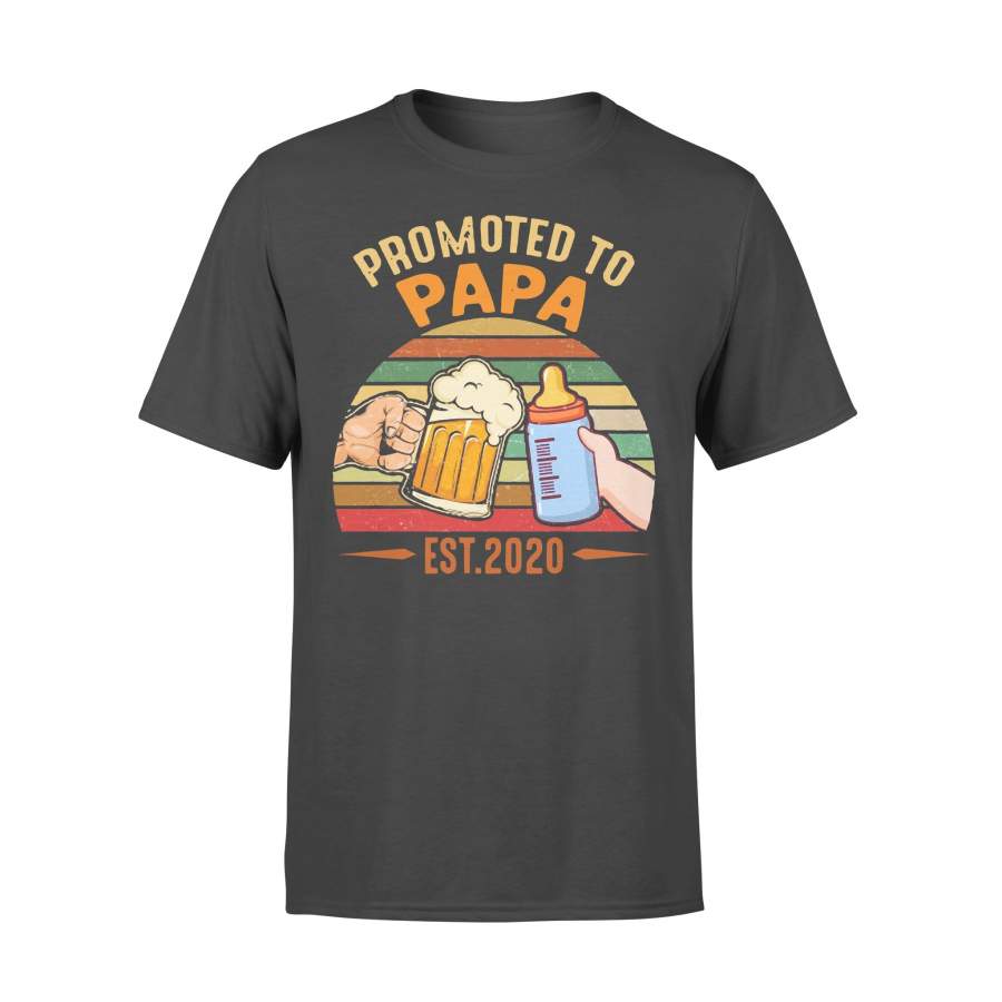 Promoted To Papa Est 2020 Vintage T-shirt