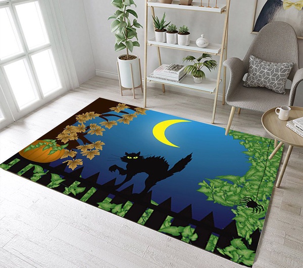 Halloween Night Cat Dhc03100048Mdr Rug