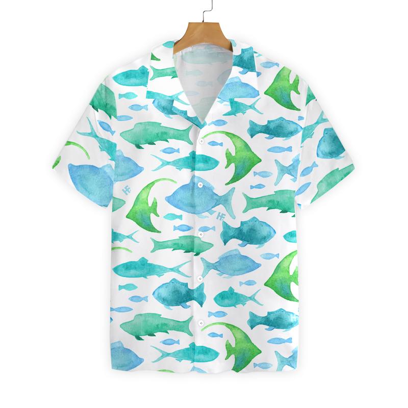 Ocean Fish Pattern Hawaii Shirt For Men Women Adult Ha54777