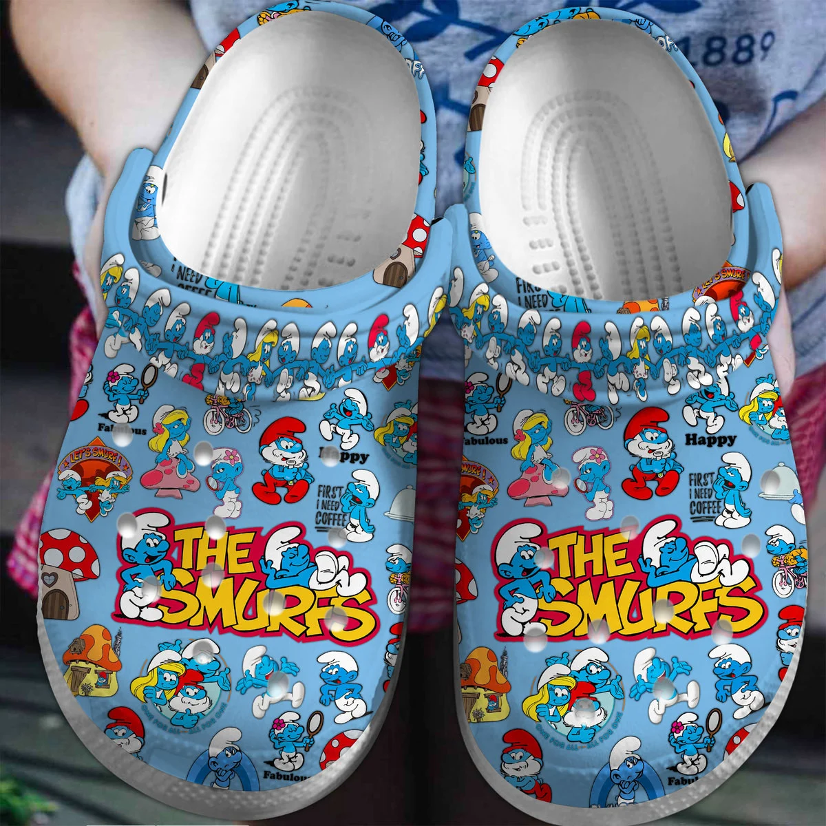 The Smurfs Cartoon Crocs Crocband Clogs Shoes Comfortable For Men Women and Kids 2