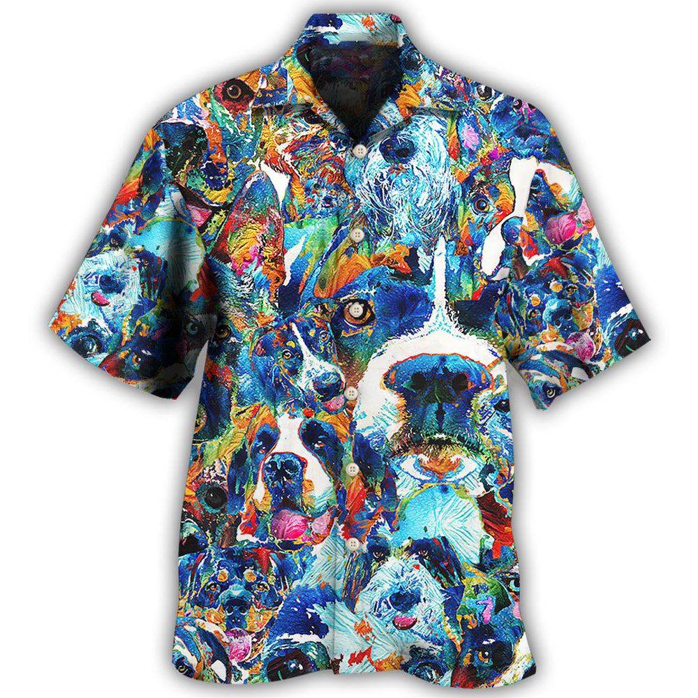 Dog Lover Delight Art Style Hawaii Shirt Ha55480