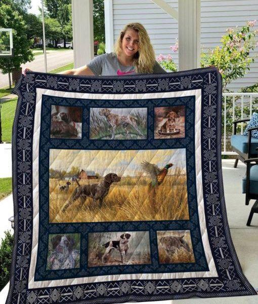 German Shorthaired Pointer Qui29002 3D Quilt Blanket HGM18