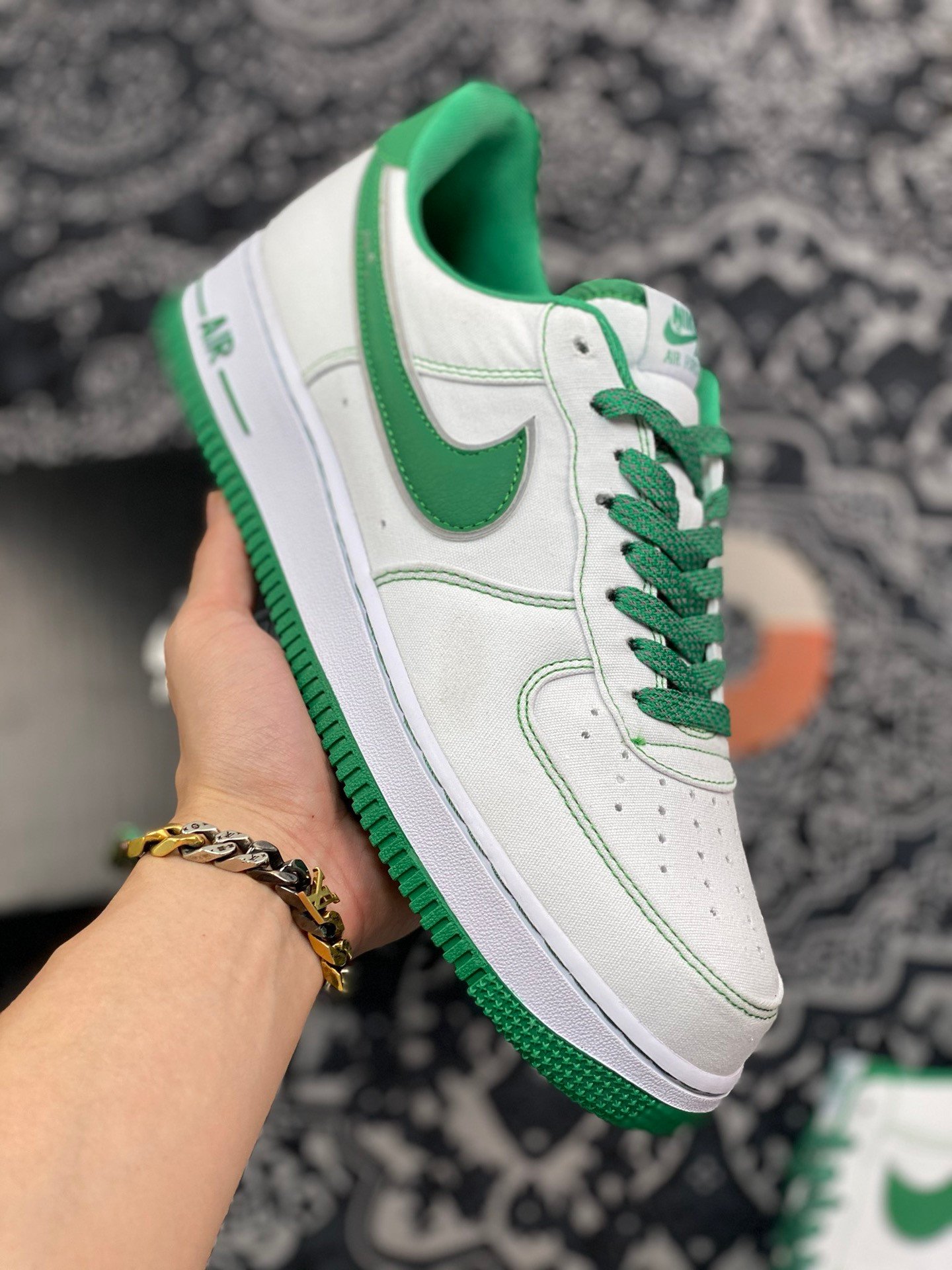 Nike Air Force 1 Low White Green 5340218