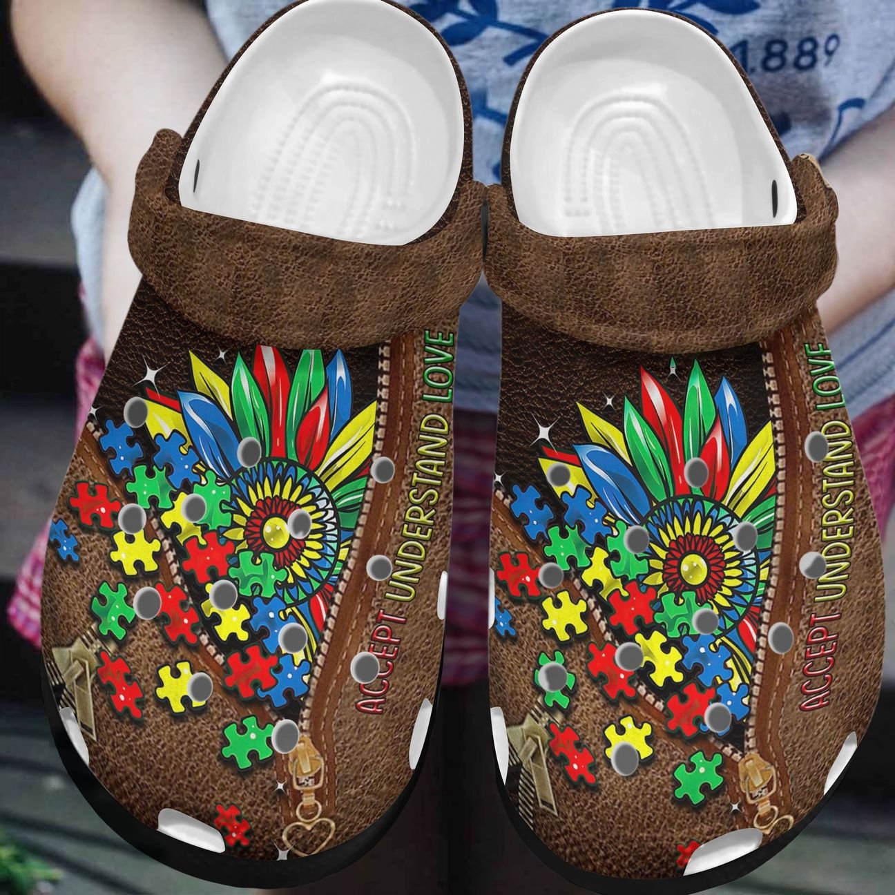 Autism Personalized Clog, Custom Name, Text, Color, Number Fashion Style For Women, Men, Kid, Print 3D Autism 2