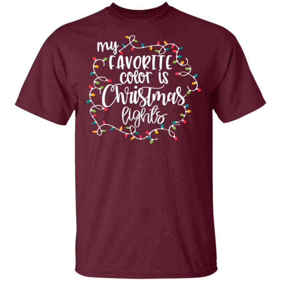 My Favorite Color Is Christmas Lights shirts EmprintsTOP