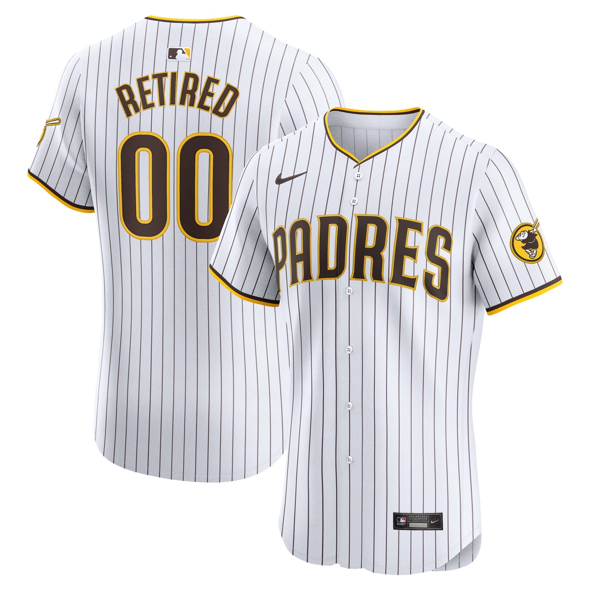 San Diego Padres Home Elite Pick-A-Player Retired Roster Jersey – White