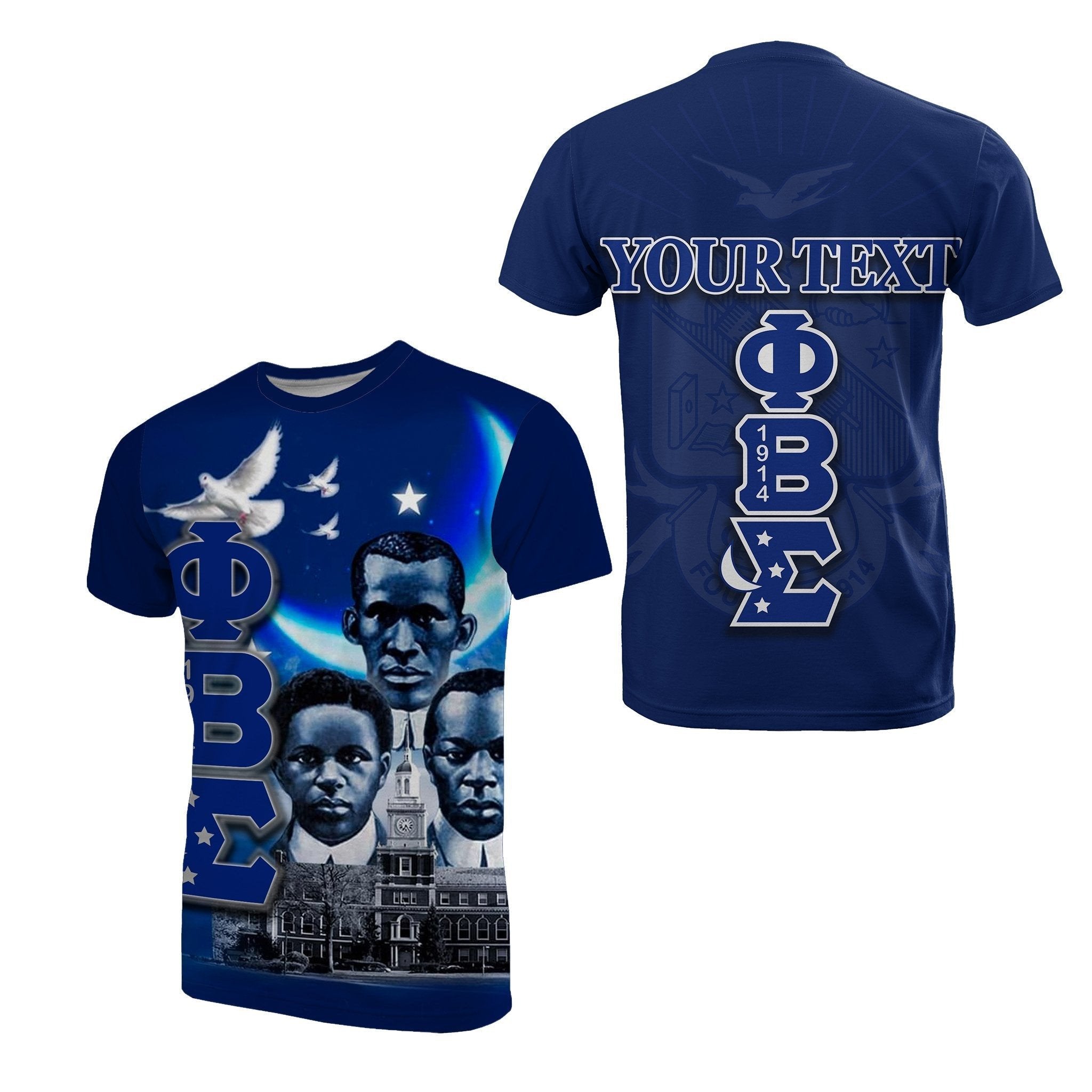 Fraternity Tshirt – Personalized Phi Beta Sigma Tshirt Founded 1914