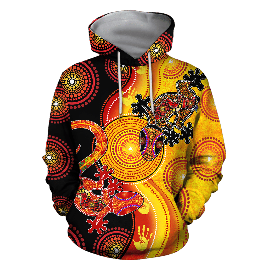 Aboriginal Australia Indigenous Lizards And The Sun Hoodie For Men And Women