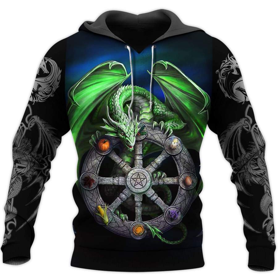 Christmas Hoodied 3D All Over Print Dragon